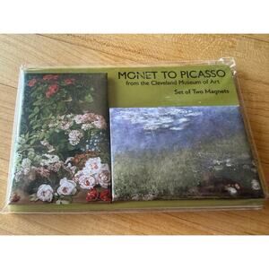 Monet to Picasso Set of Two Magnets Brand New